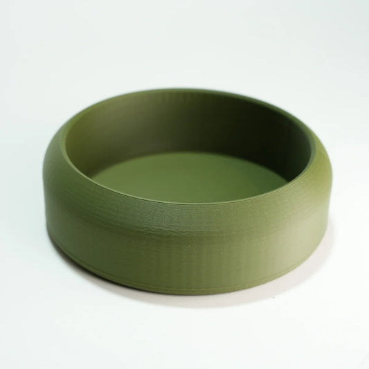 olive green 3d printed  lathering bowls for shaving