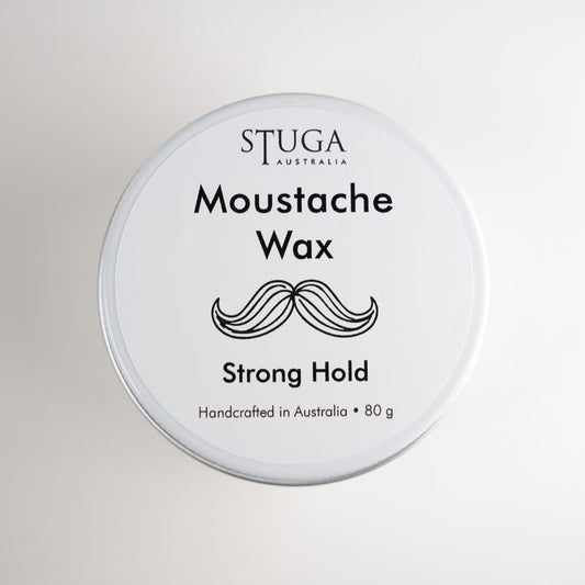 Stuga Australia moustache wax with strong hold, handcrafted, 80 grams, for styling facial hair