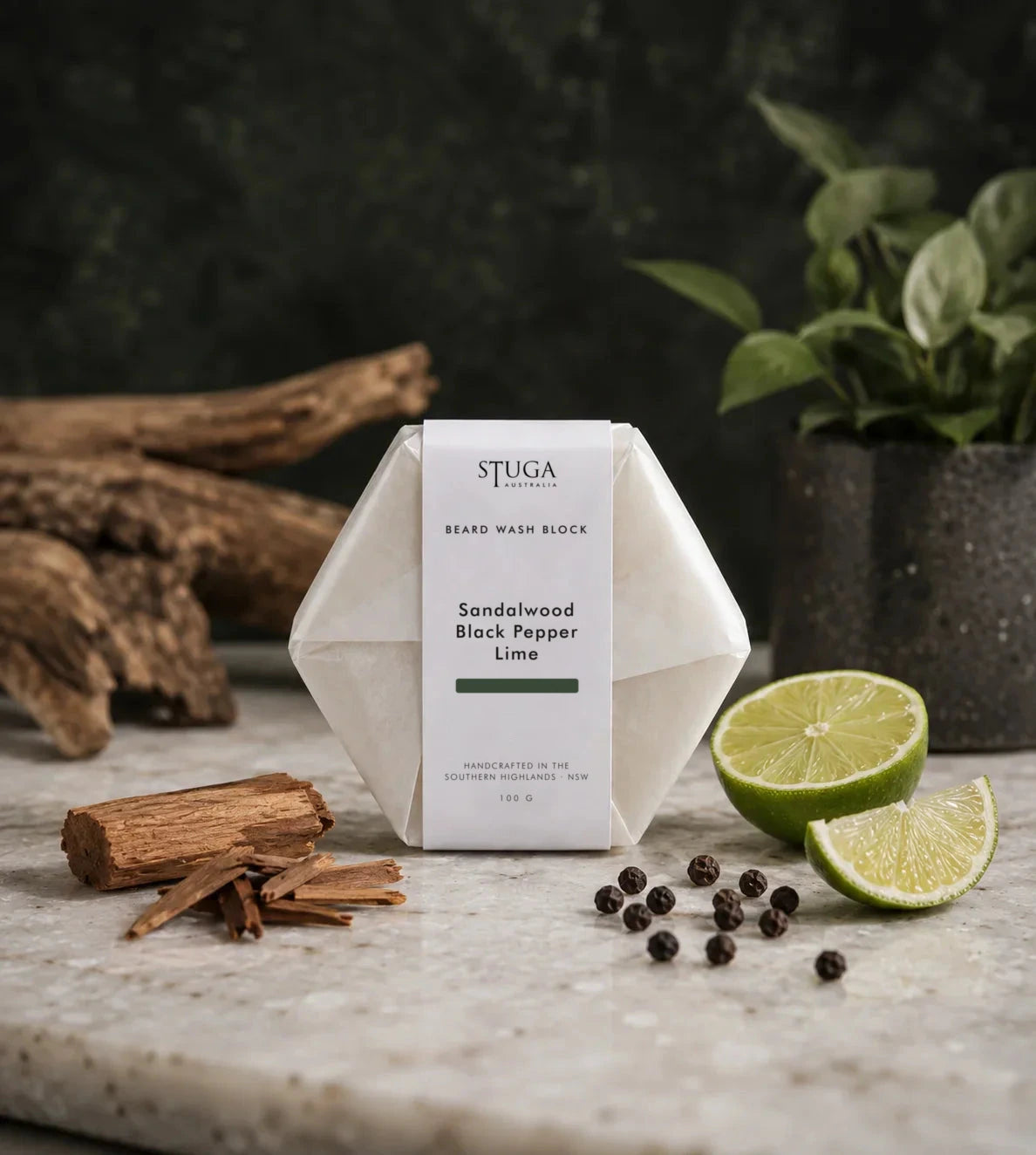 Beard Wash Bar $29.95 | Natural Shampoo Block | Stuga