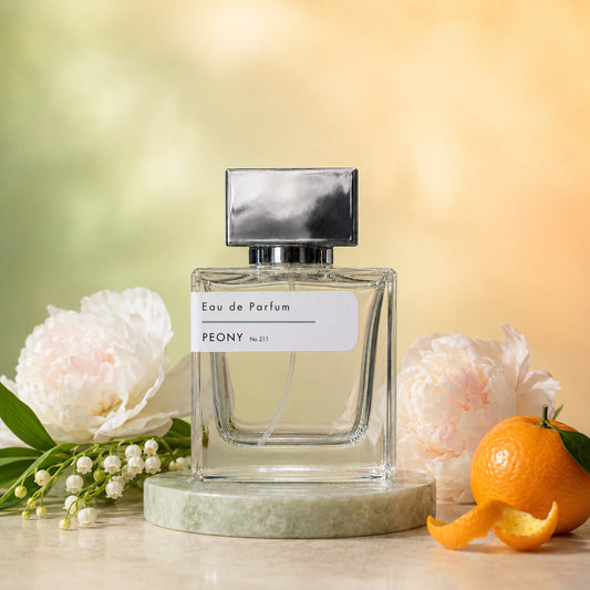 Peony No. 211 handmade Australian perfume — 50ml bottle